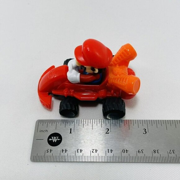 Nintendo McDonald Mario Mariokart Kart Toy Figure Racing Car Racer Vehicle Red - Picture 8 of 8